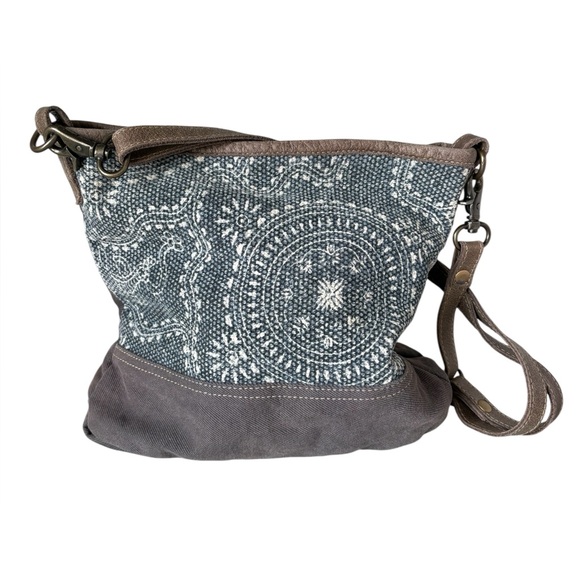Myra Bag Handbags - Myra Bag Navy Kilim Shoulder Bag